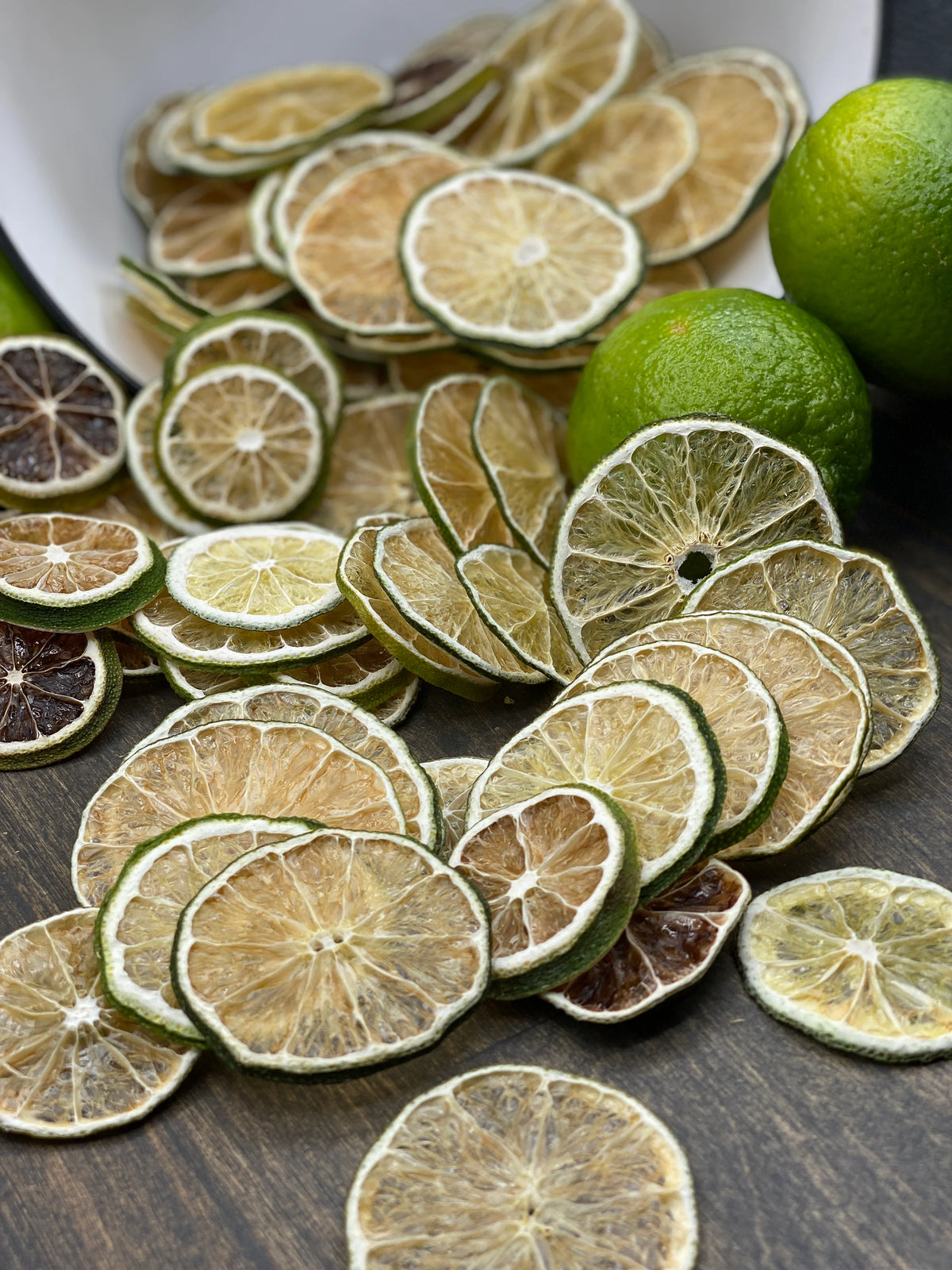 Dried Lime Slices – All-Natural Cocktail Garnish & Holiday Decor