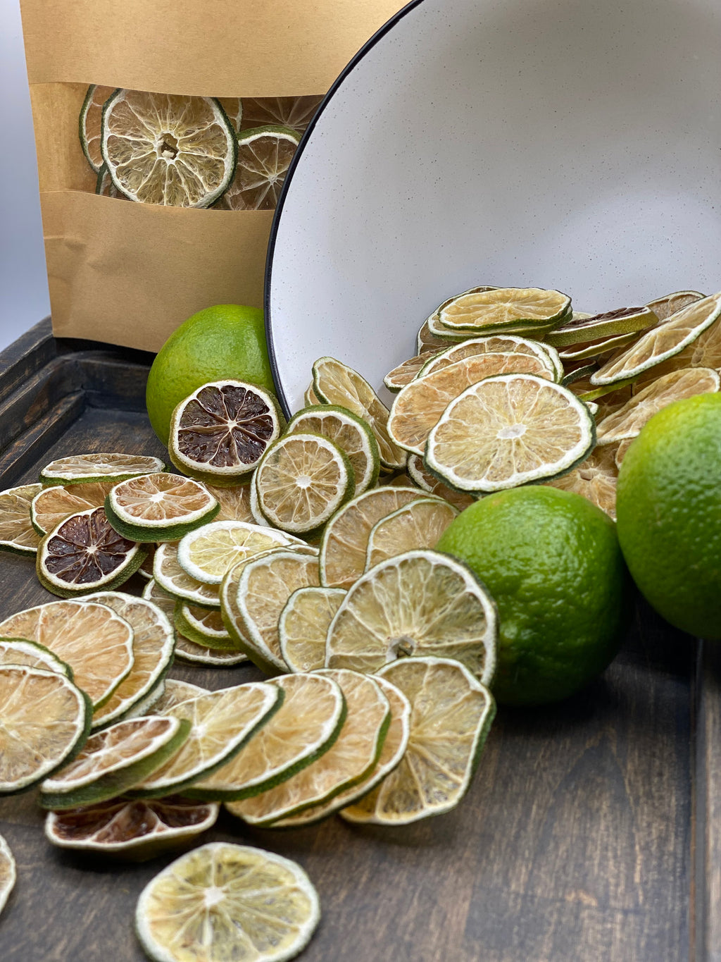 Dried Lime Slices – All-Natural Cocktail Garnish & Holiday Decor