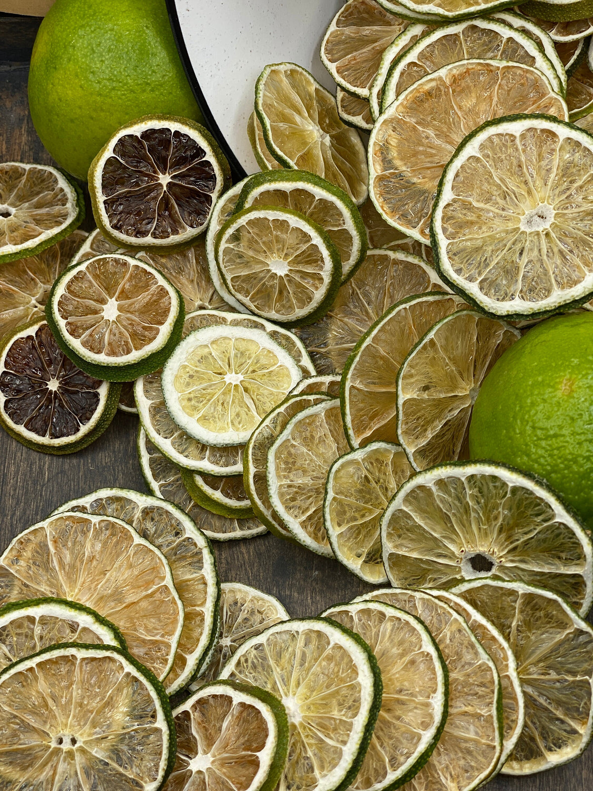 Dried Lime Slices – All-Natural Cocktail Garnish & Holiday Decor