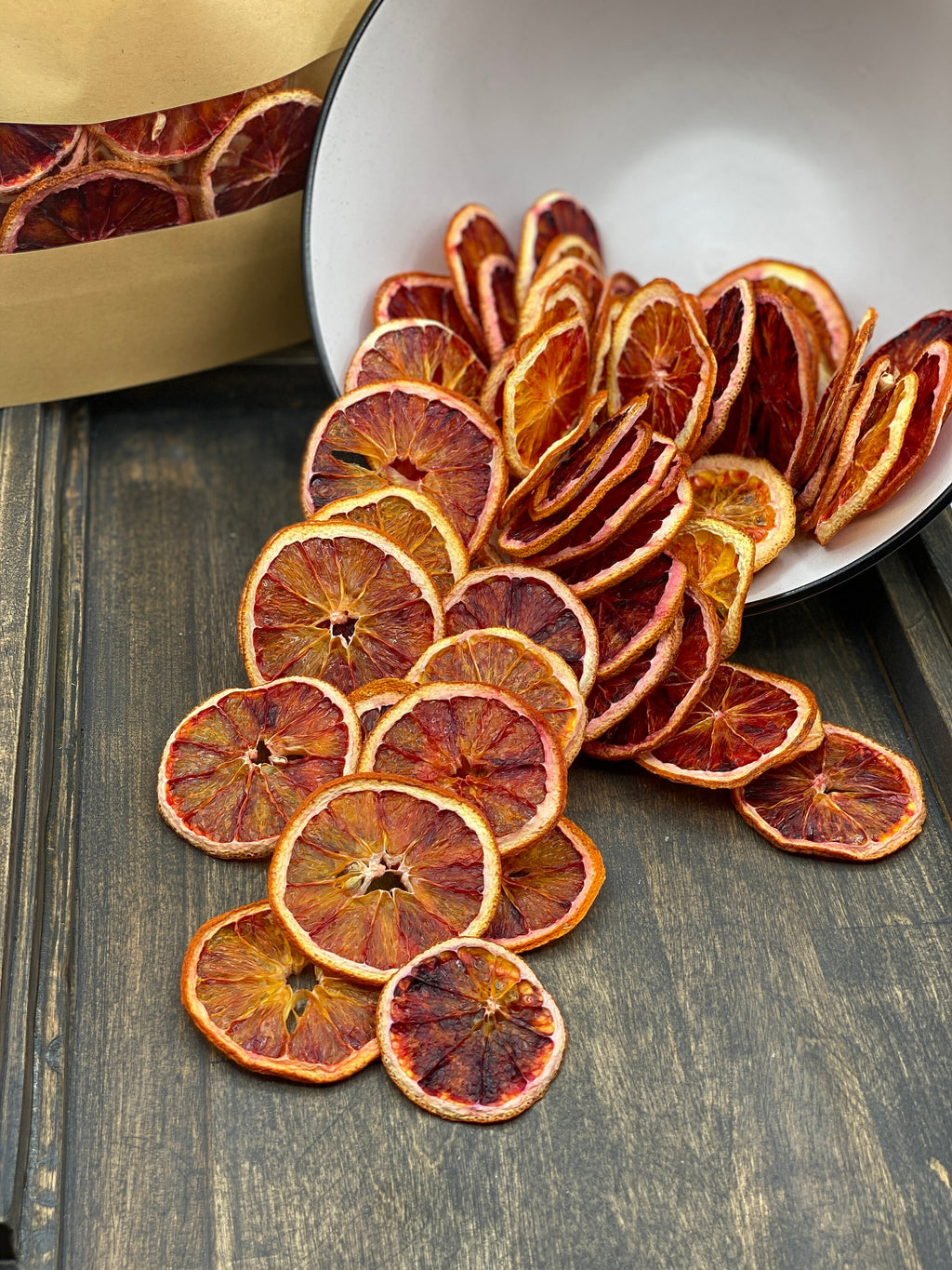 Dried Blood Orange Slices – All-Natural Cocktail Garnish & Holiday Decor